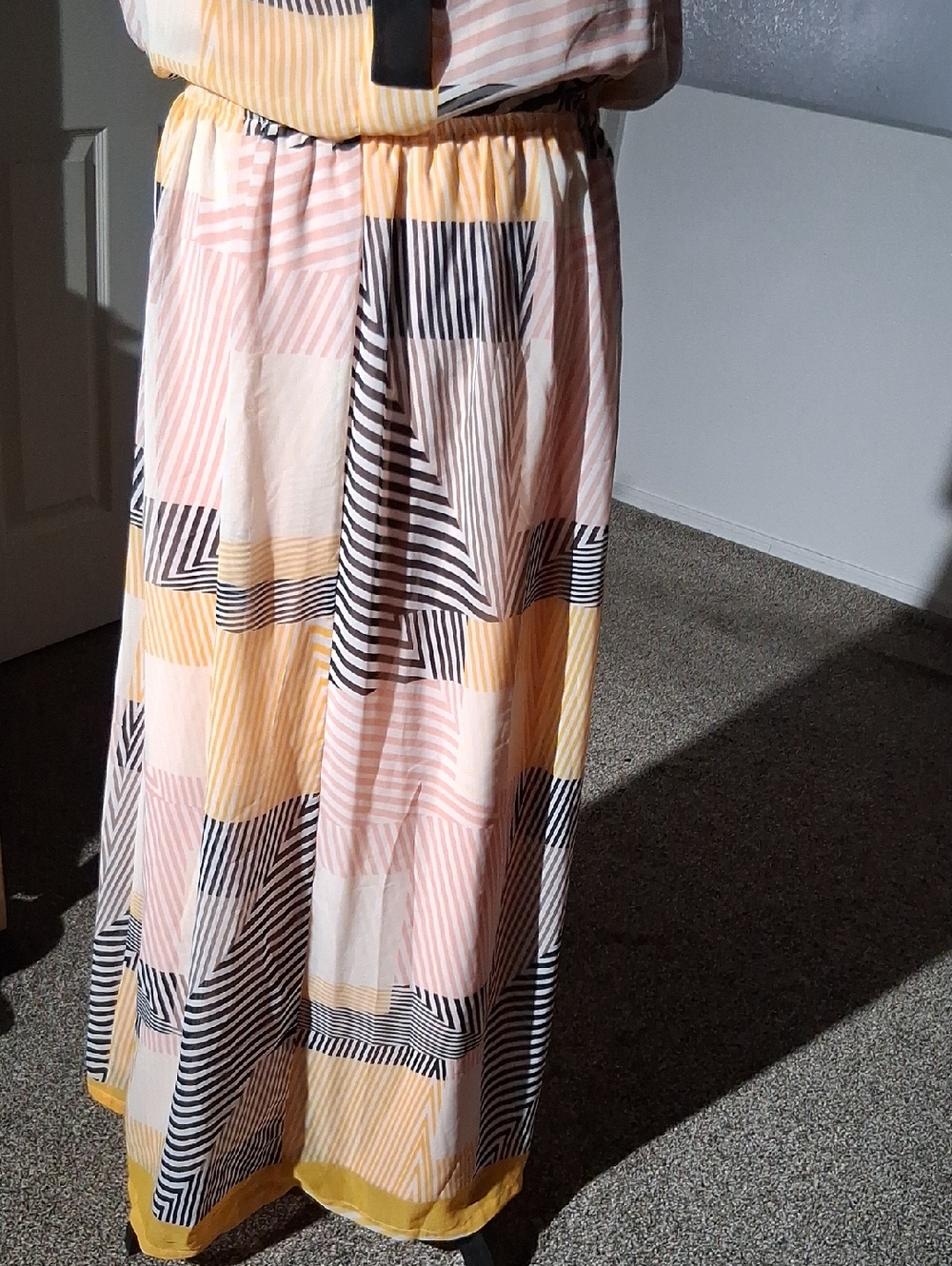 Vince Camuto Pink and Yellow Striped Dress - Picture 8 of 8